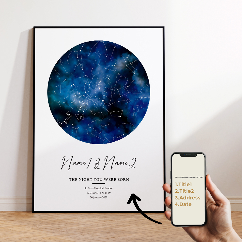 Modern Custom Personalized Nig - Custom Star Map 评论和价格