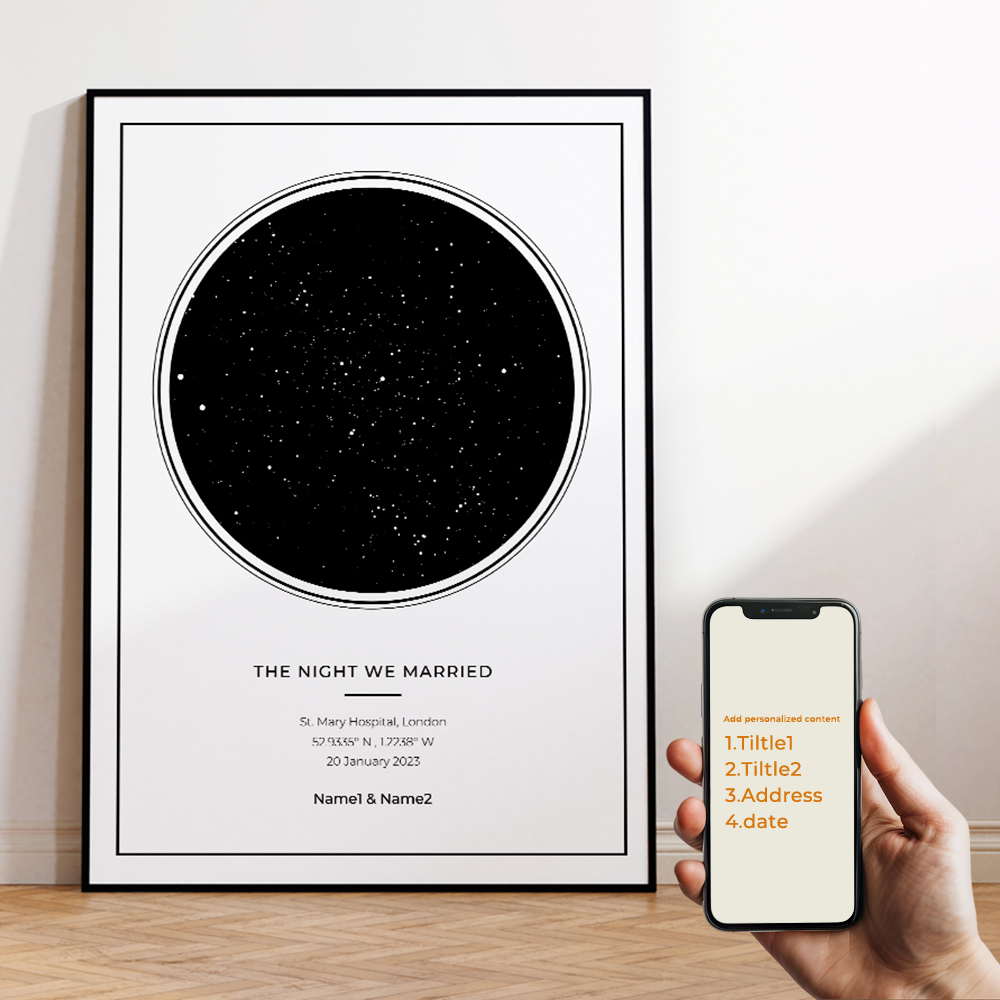 Modern Custom Personalized Nig - Custom Star Map 评论和价格