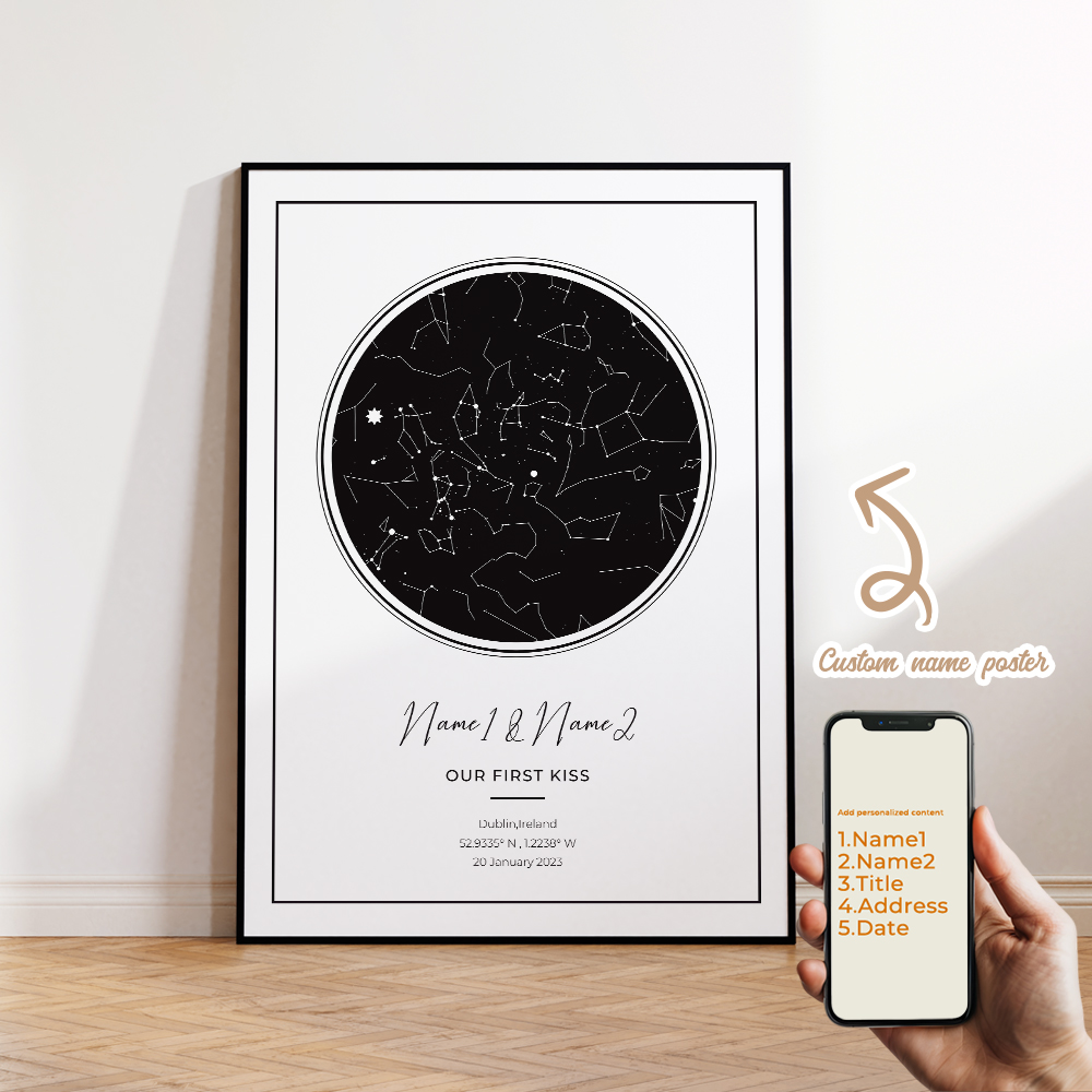 Modern Custom Personalized Nig - Custom Star Map 评论和价格