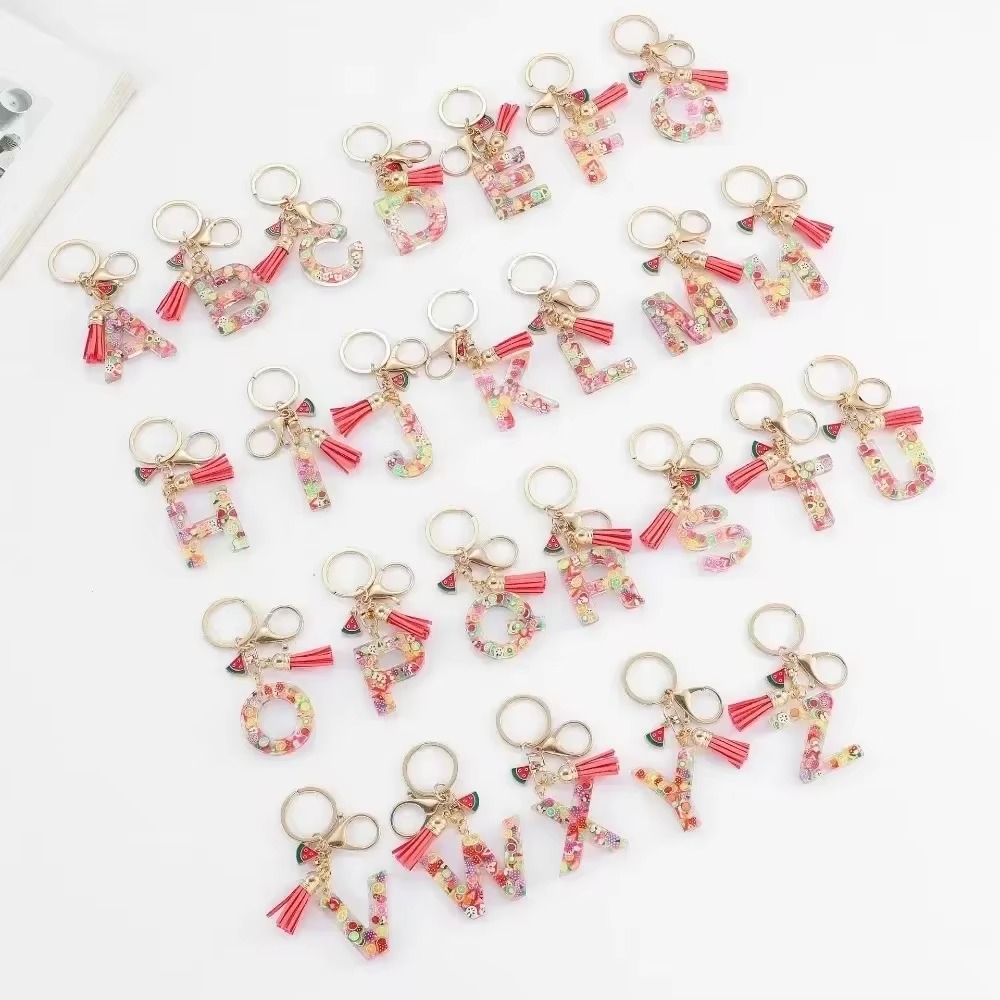 Personalized A-Z Key Ring Buck - Monogram Keychain Leather 评论和价格
