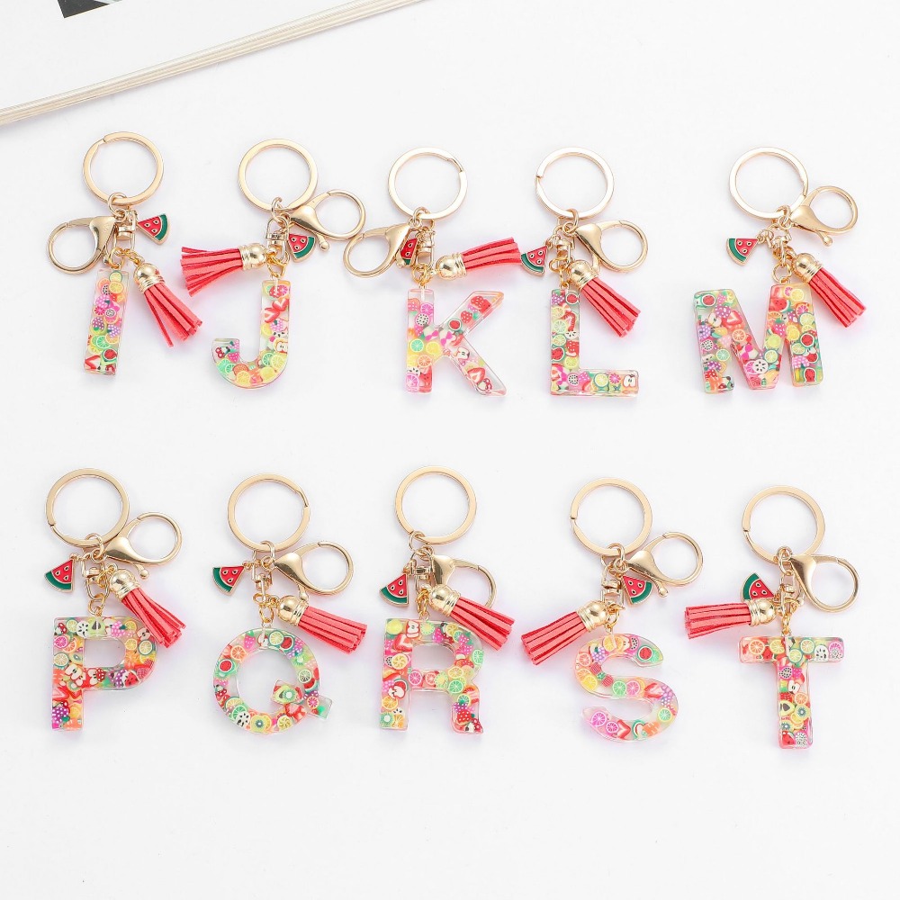 Personalized A-Z Key Ring Buck - Monogram Keychain Leather 评论和价格