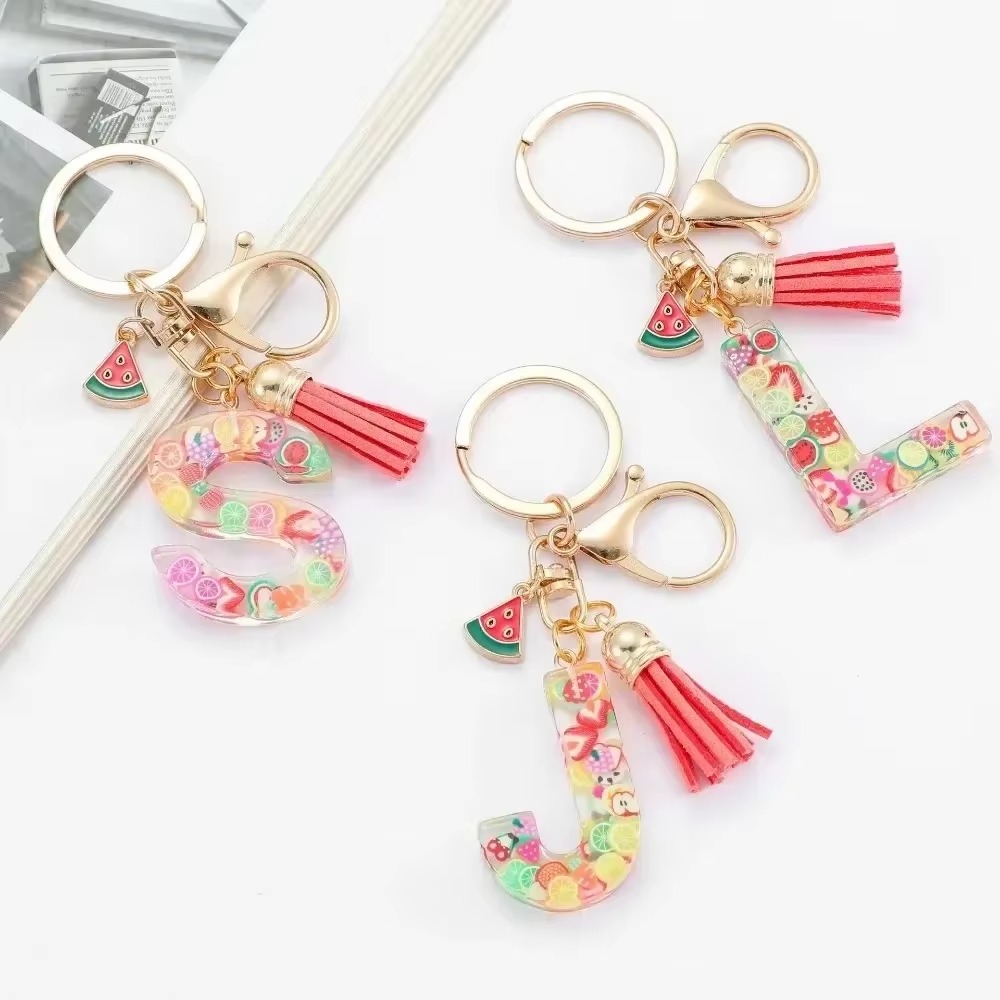 Personalized A-Z Key Ring Buck - Monogram Keychain Leather 评论和价格