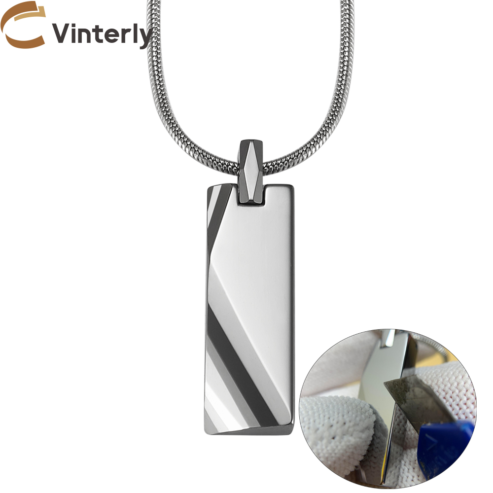 Tungsten Carbide Pendants Men  - Name Necklace Custom 评论和价格