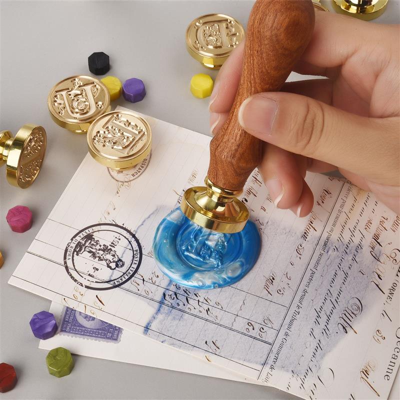 A-Z Vintage Sealed Wax Stamp H - Wax Seal Letter Kit 评论和价格