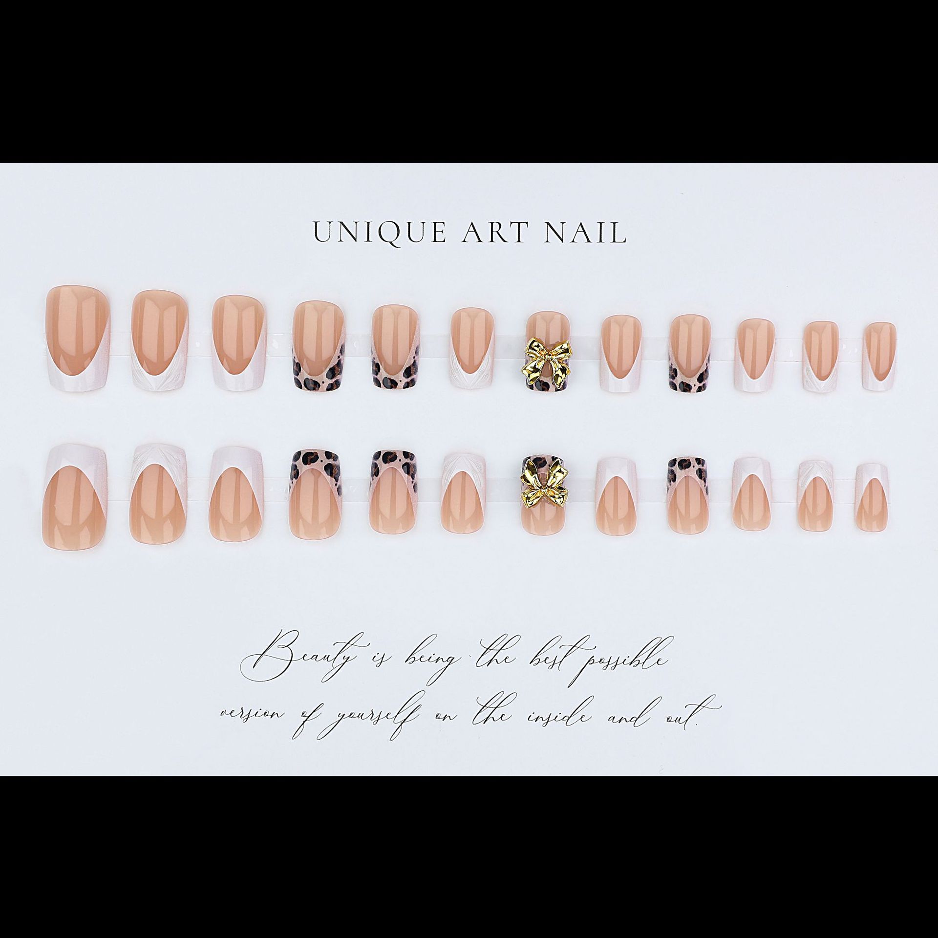 Short square fake nails for wo - Pressed Flower Art 评论和价格