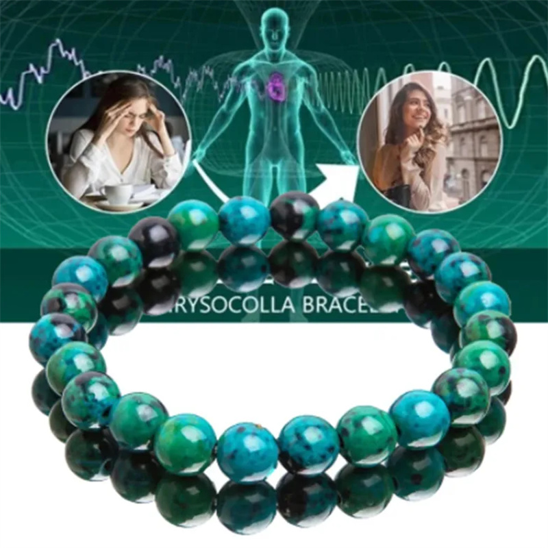Chrysocolla Malachite Bracelet - Coordinates Bracelet 评论和价格