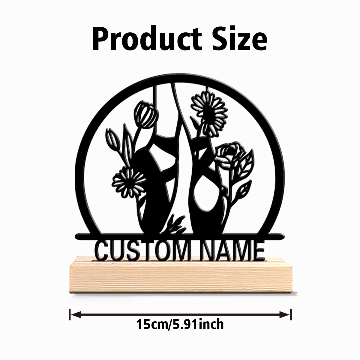 1pc beautiful personalized bal - Engraved Wood Frame 评论和价格