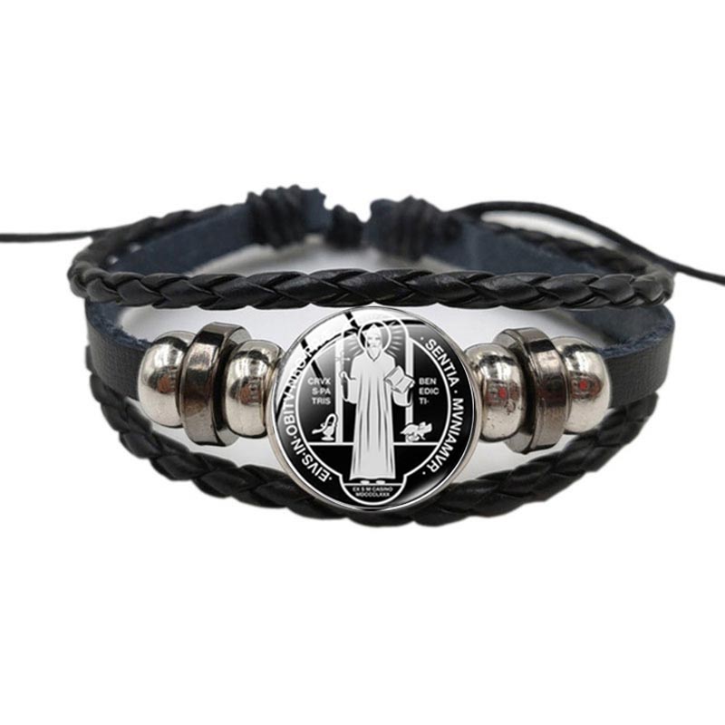 Catholic Saint Benedict Exorci - Coordinates Bracelet 评论和价格