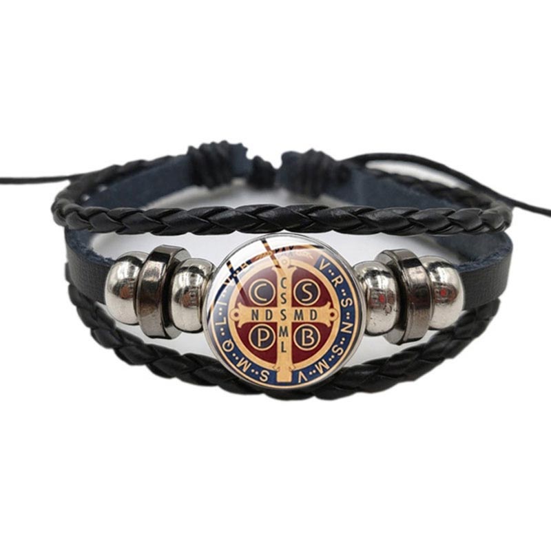 Catholic Saint Benedict Exorci - Coordinates Bracelet 评论和价格