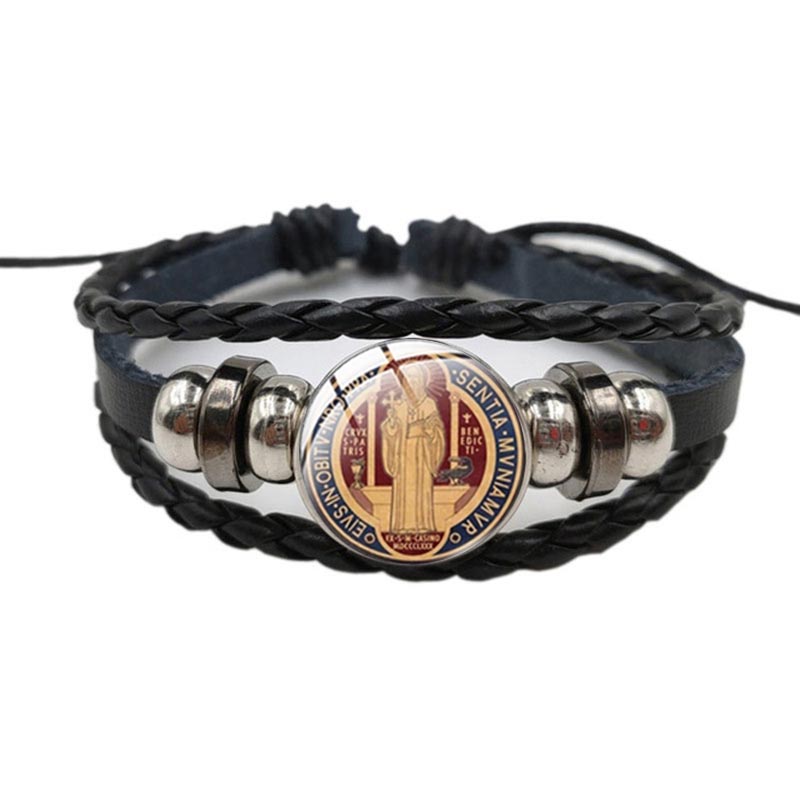 Catholic Saint Benedict Exorci - Coordinates Bracelet 评论和价格