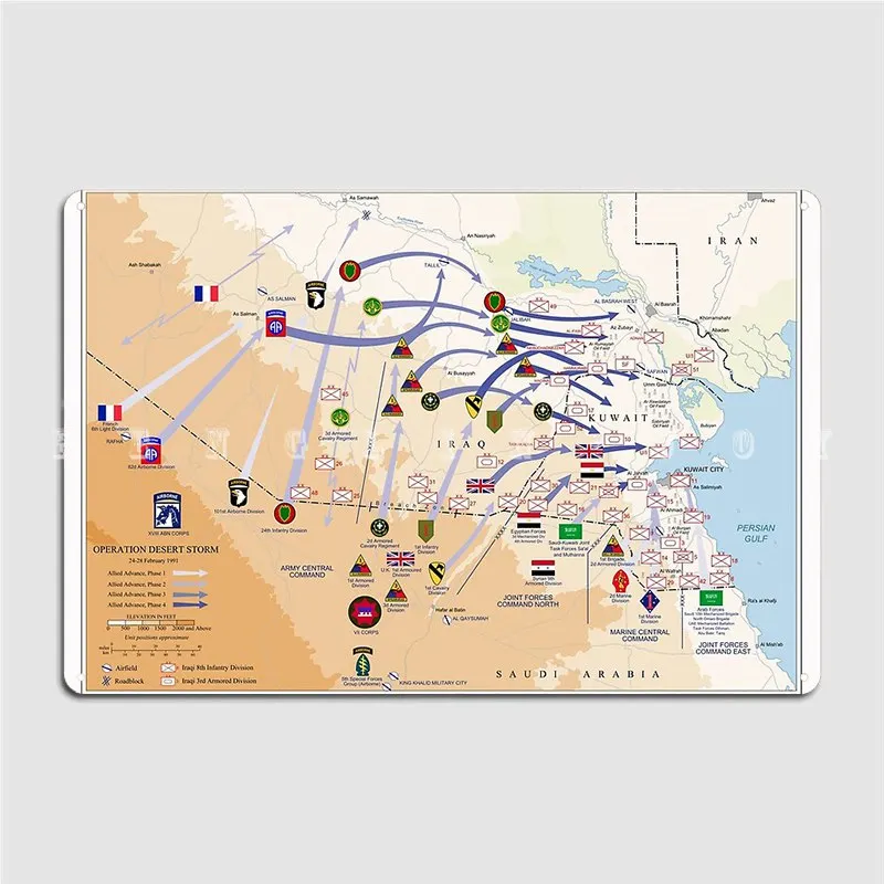Operation Desert Storms Ground - Custom Map Poster 评论和价格