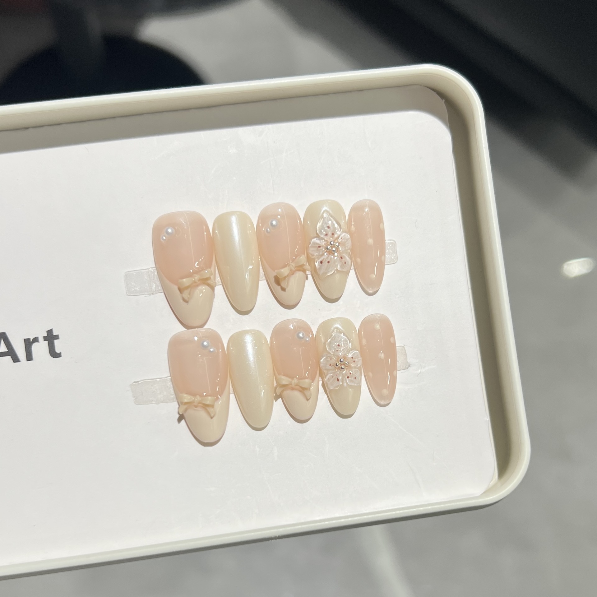 10Pcs Milky Nude Gentle Handma - Pressed Flower Art 评论和价格