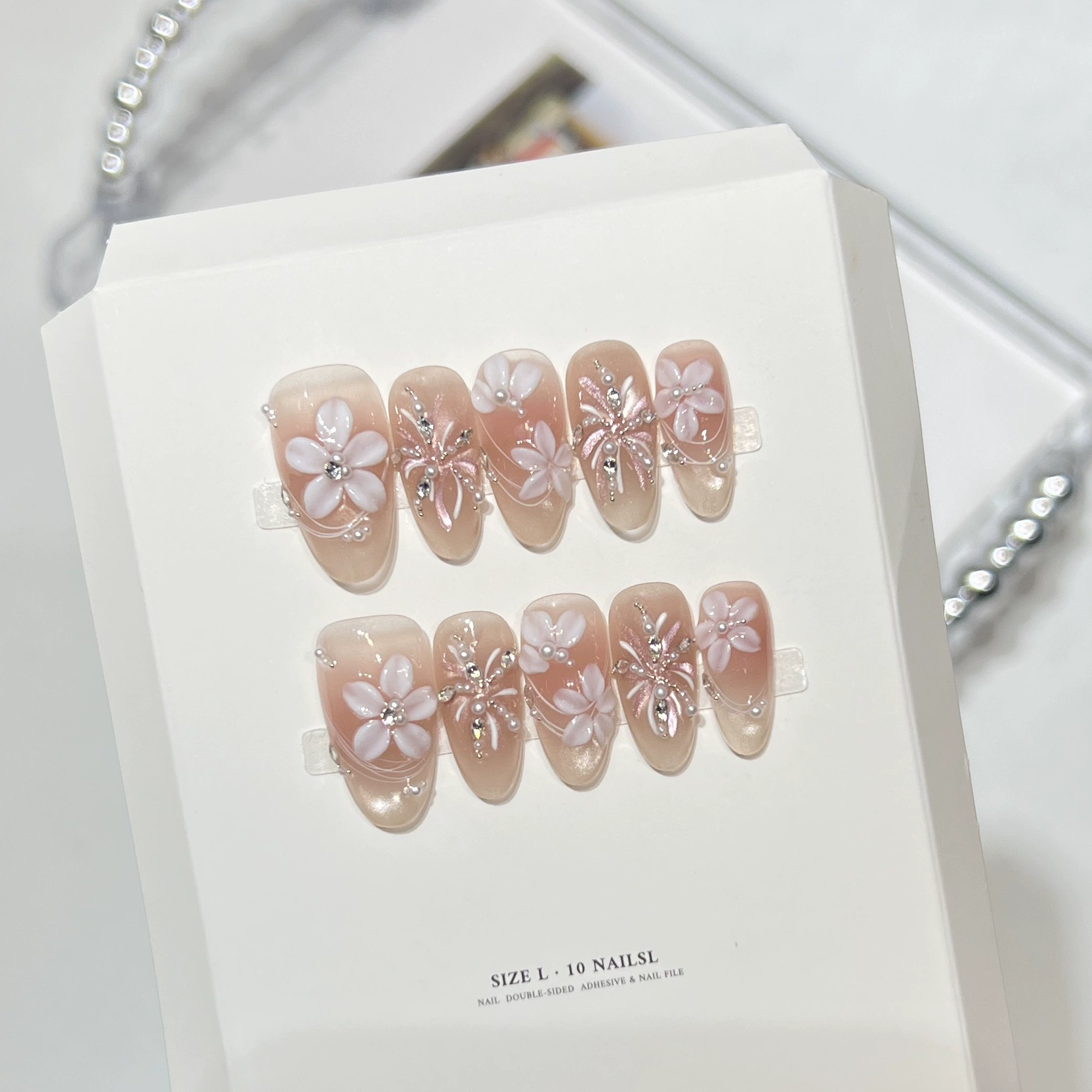 10Pcs Milky Nude Gentle Handma - Pressed Flower Art 评论和价格