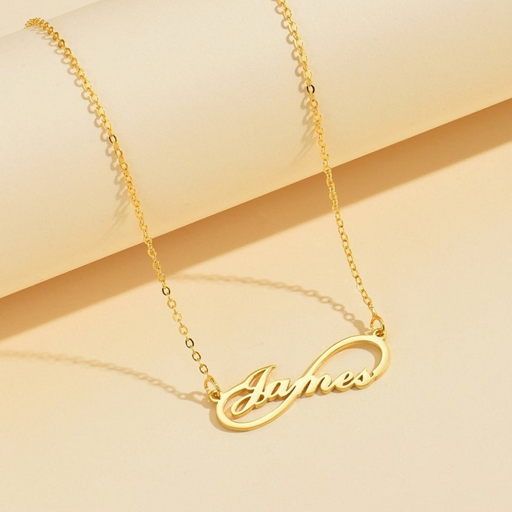 Custom Infinity Name Necklace  - Birth Flower Necklace 评论和价格