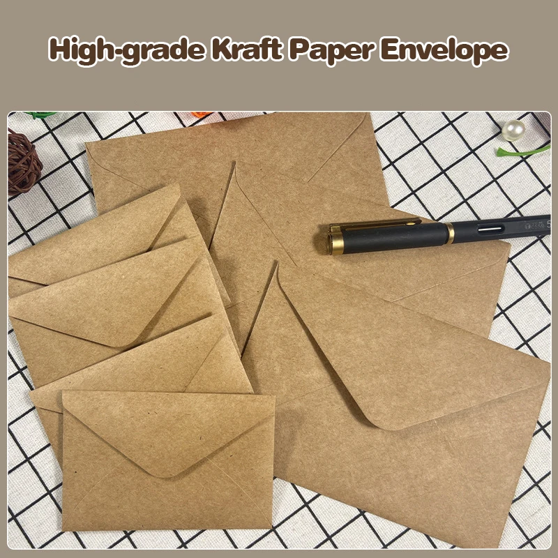 50pcs Kraft Brown Paper Envelo - Wax Seal Letter Kit 评论和价格