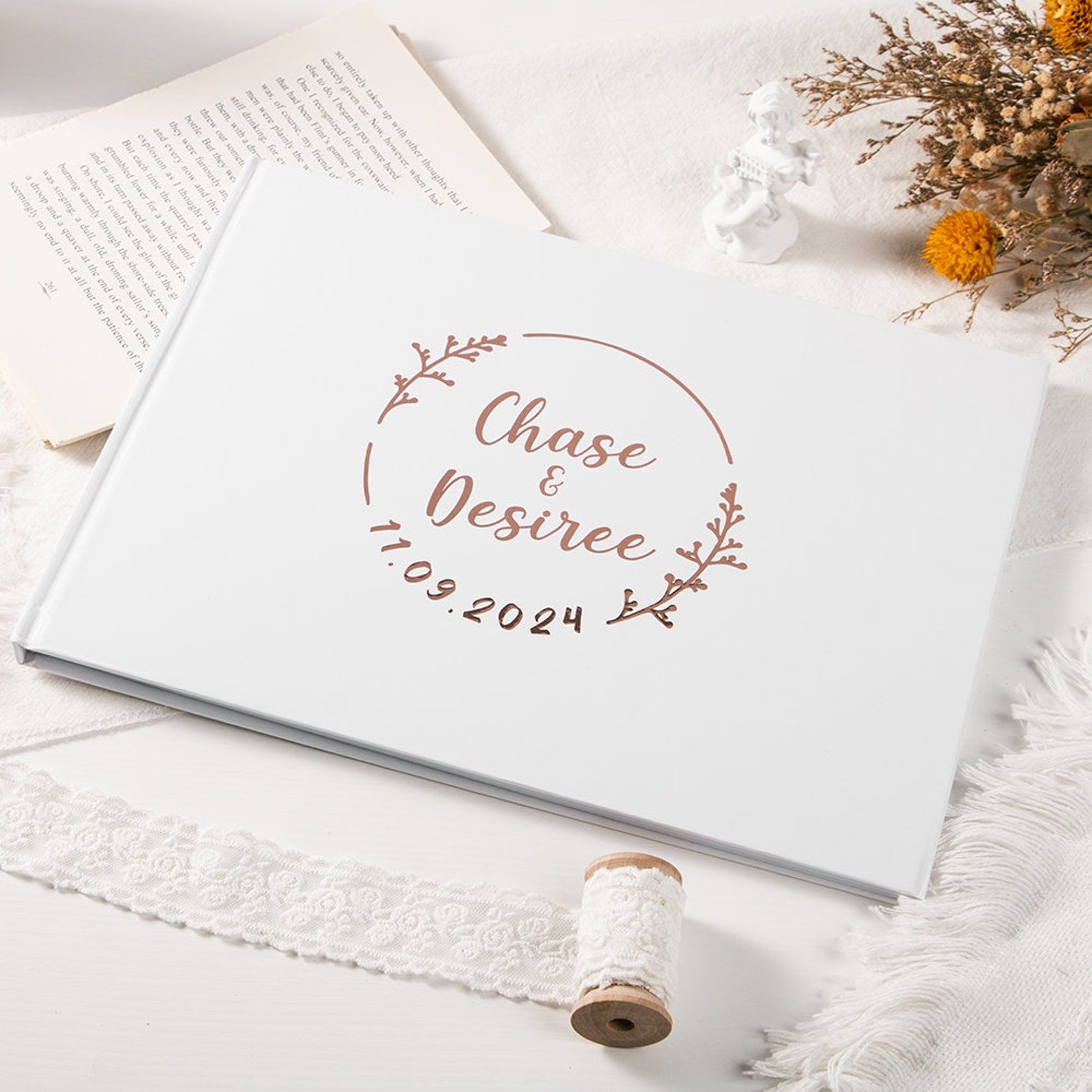 Custom Wedding Guestbook Perso - Custom Photo Book 评论和价格
